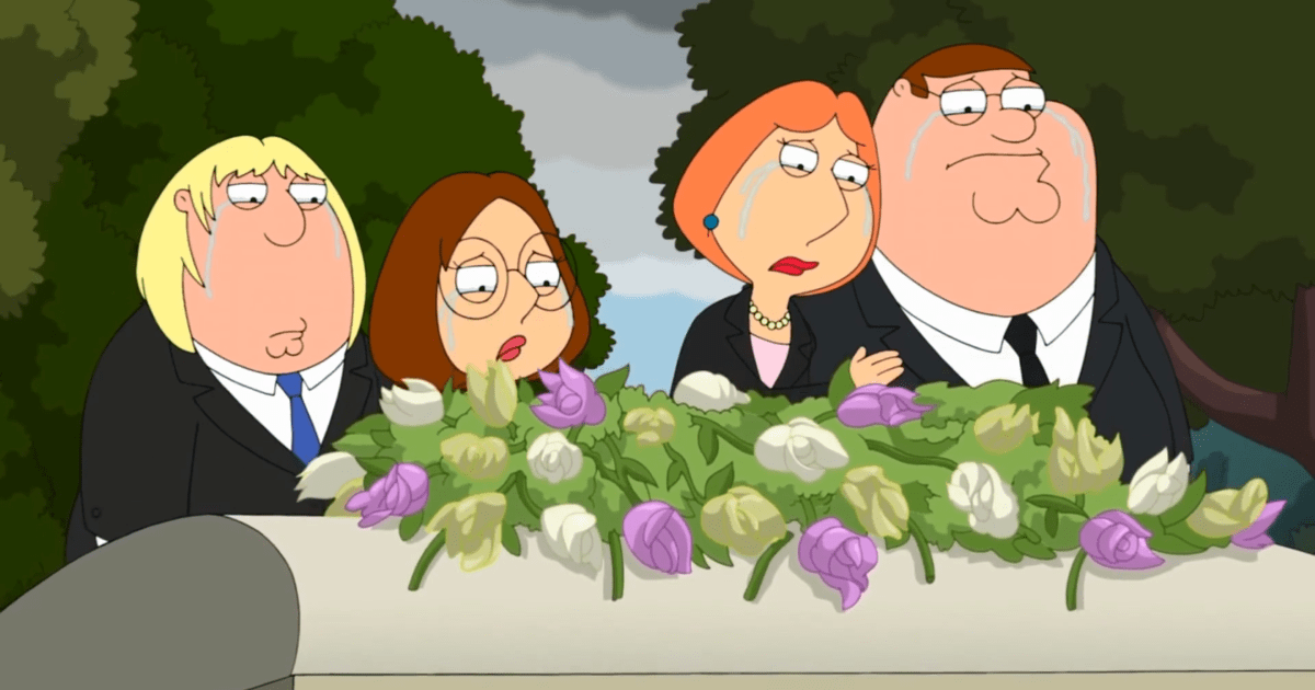 Смерть персонажа з Family Guy